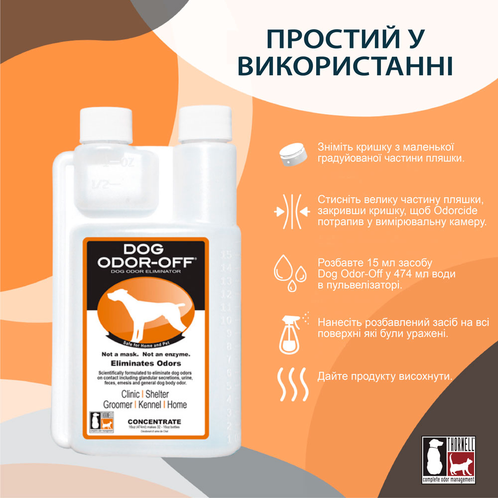 Нейтралізатор запаху сечі собак ODORCIDE® Dog Odor-Off