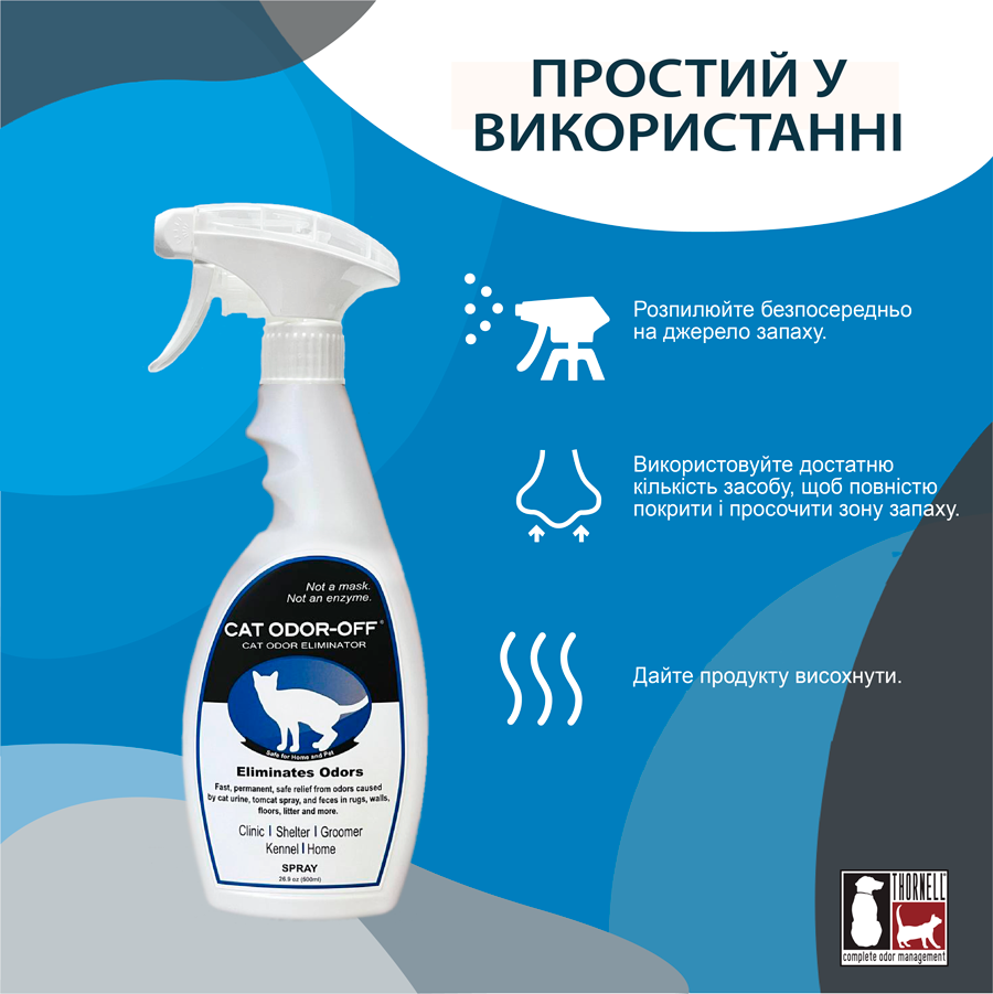 Нейтралізатор запаху котячої сечі ODORCIDE® Cat Odor-Off Spray